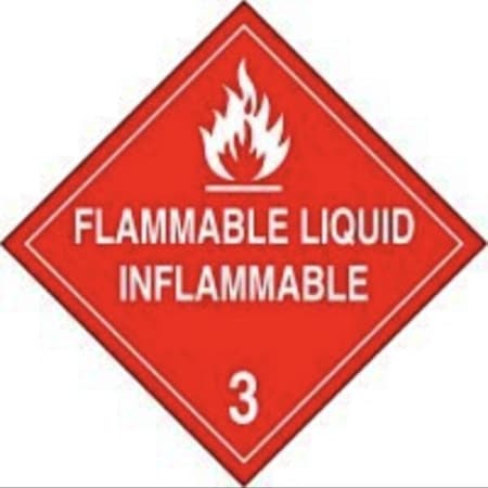 Accuform DOT PLACARD HAZARD CLASS 3  MPLSP4FV100 MPLSP4FV100